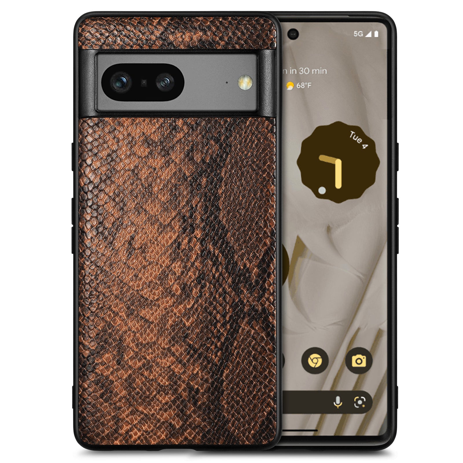 For Google Pixel 7 5G Shockproof Cell Phone Case Snake Texture PU Leather Coated PC TPU Cover For Google Pixel 7 5G Shockproof Cell Phone Case Snake Texture PU Leather Coated PC TPU Cover